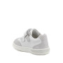 chaussure en cuir  fille   blanc-argent chaussure en cuir  fille   blanc-argent