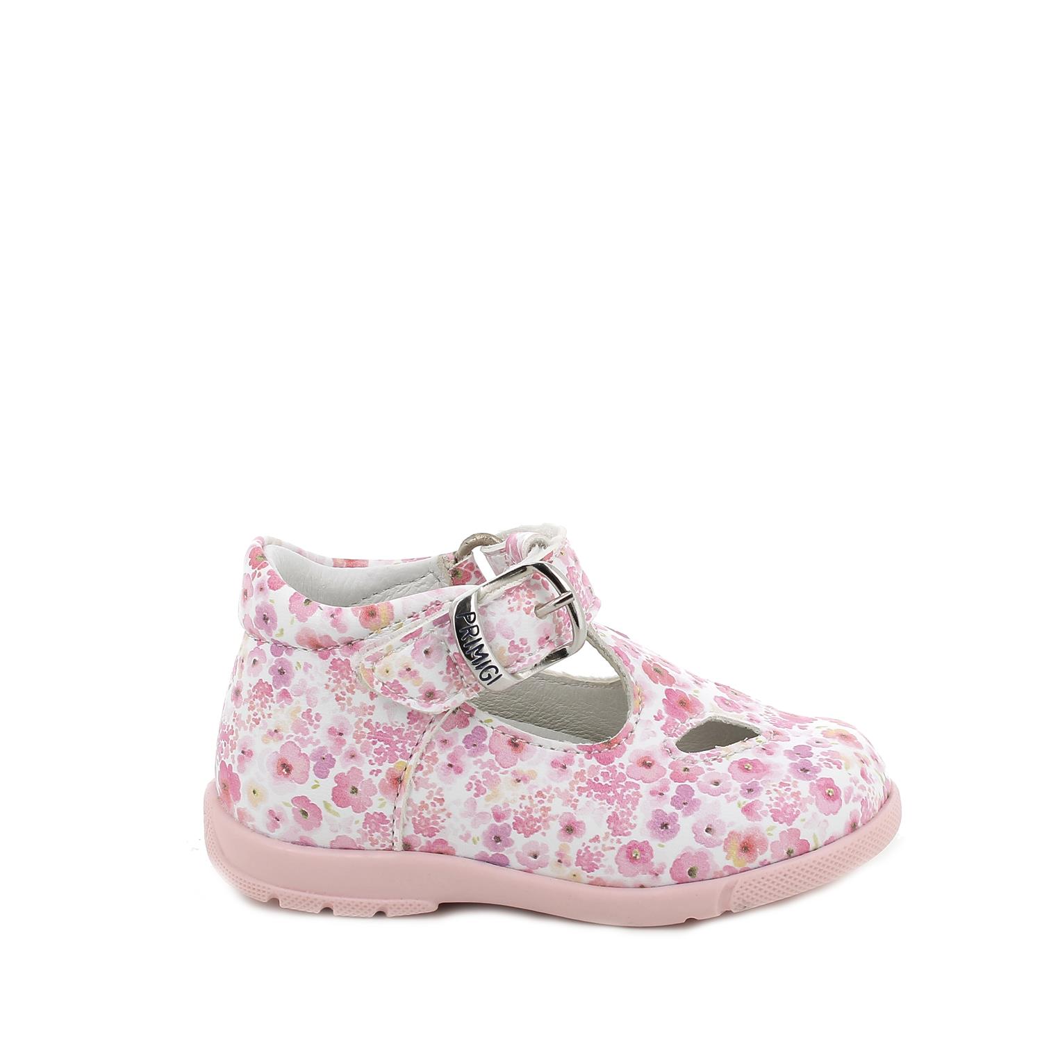 Scarpe da bambina bianco-rosa