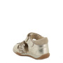 sandal in leather  girl   platinum sandal in leather  girl   platinum