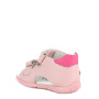 sandalia de niña, en piel, rosa sandalia de niña, en piel, rosa