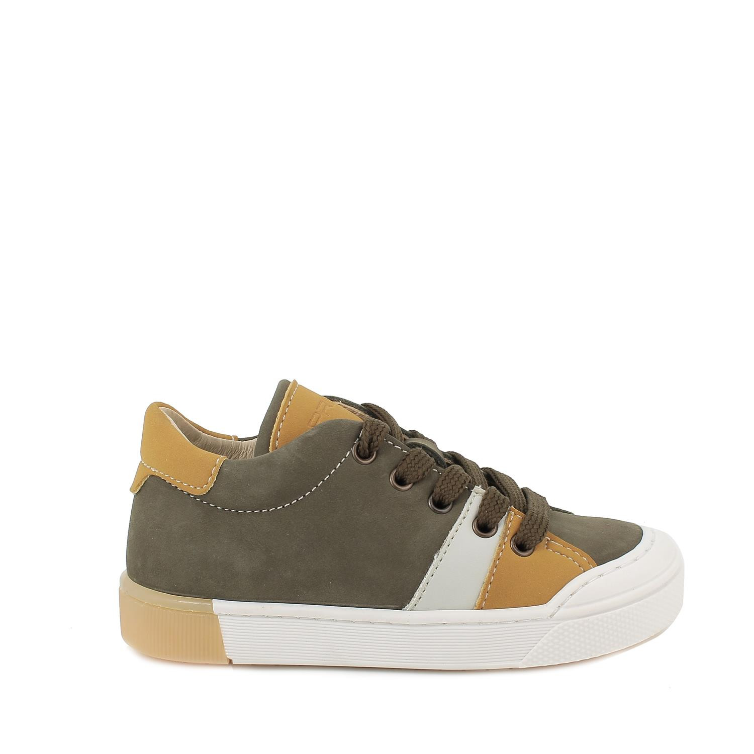 SNEAKERS   IN LEDER   JUNGEN   MILITAERGRUEN