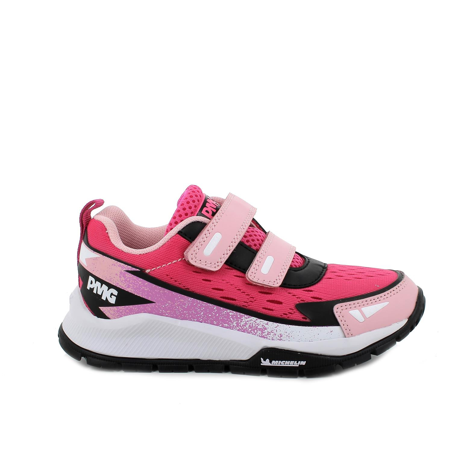 Sneakers da bambina fuxia-rosa