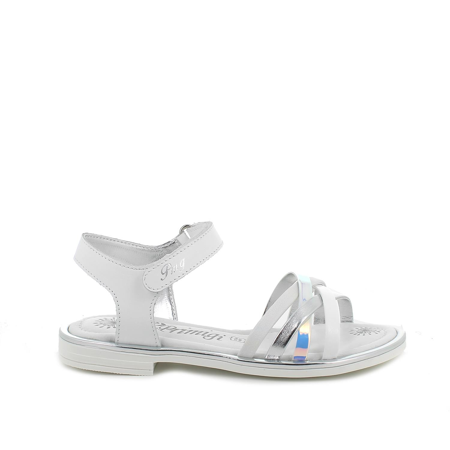 Sandali in pelle da bambina bianco