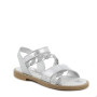 Sandali in pelle da bambina argento Sandali in pelle da bambina argento