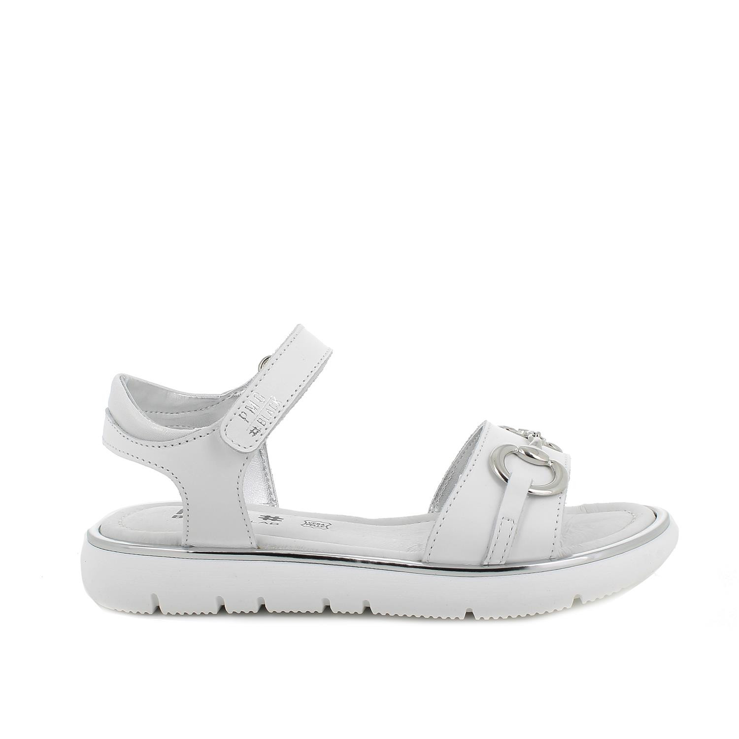 Sandali in pelle da bambina bianco