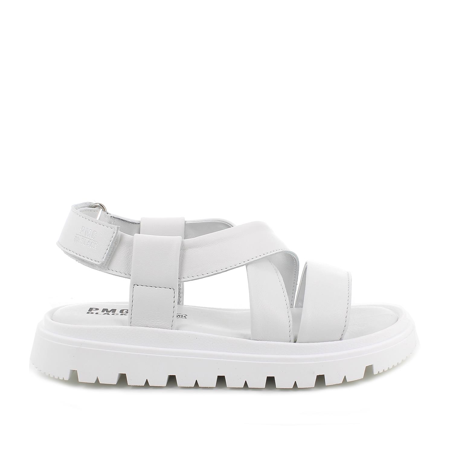 SANDALE  AUS LEDER  MAEDCHEN   WEISS