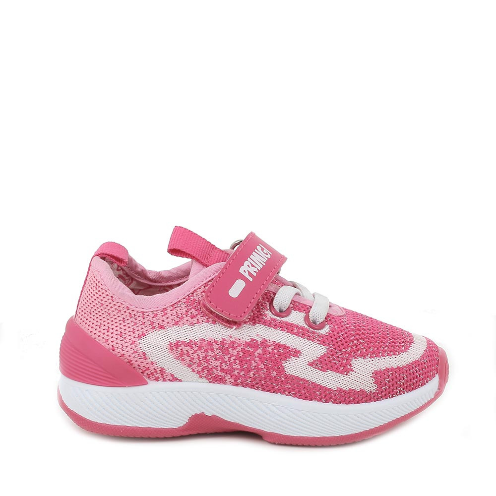 Sneakers da bambina avio-fuxia
