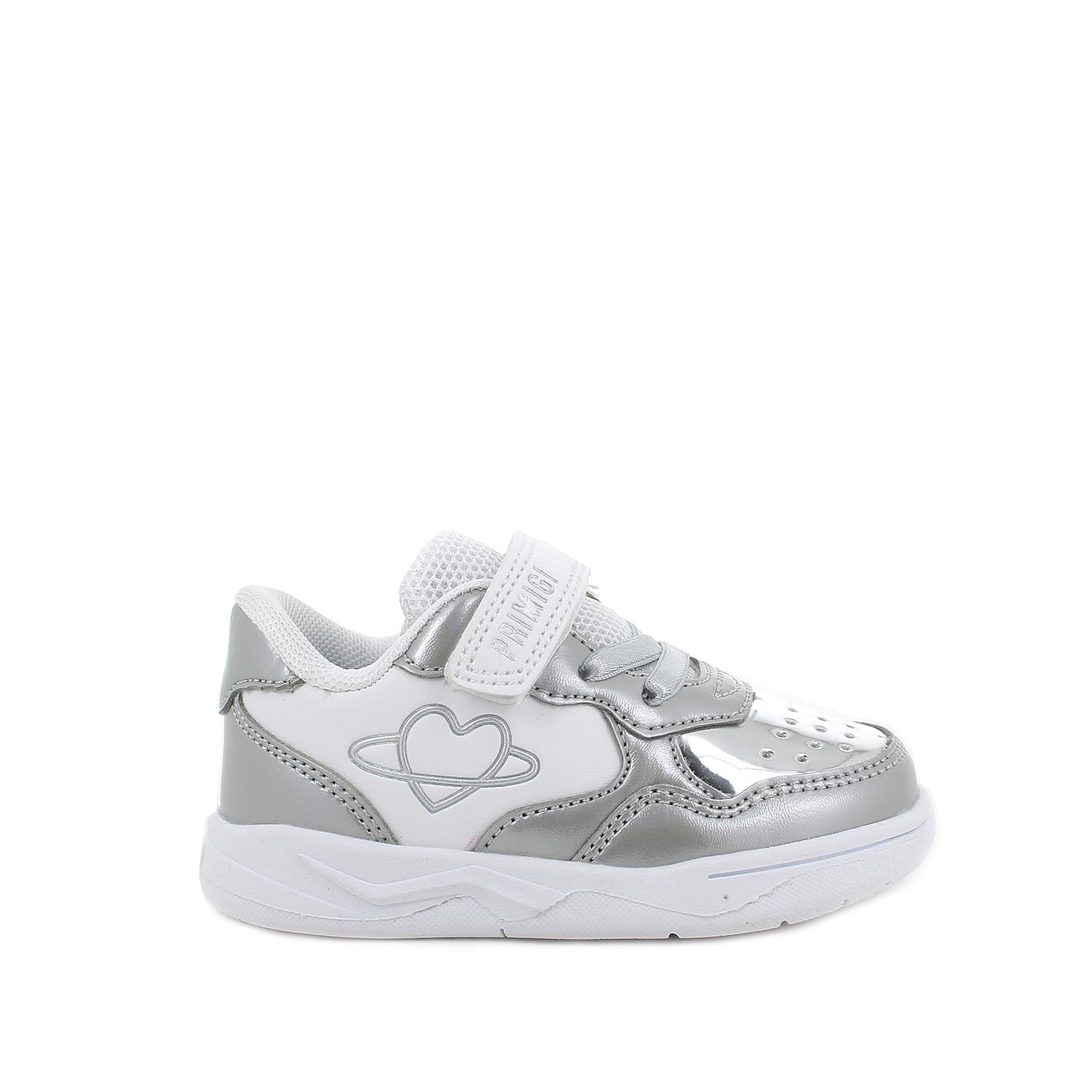 SNEAKERS   MAEDCHEN   SILBER-WEISS