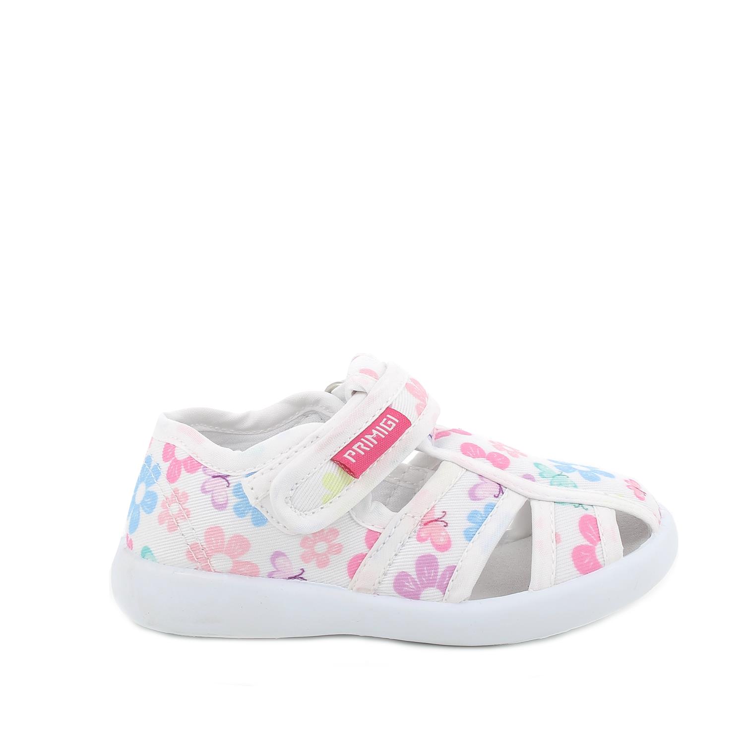 Sandali da bambina bianco multicolor