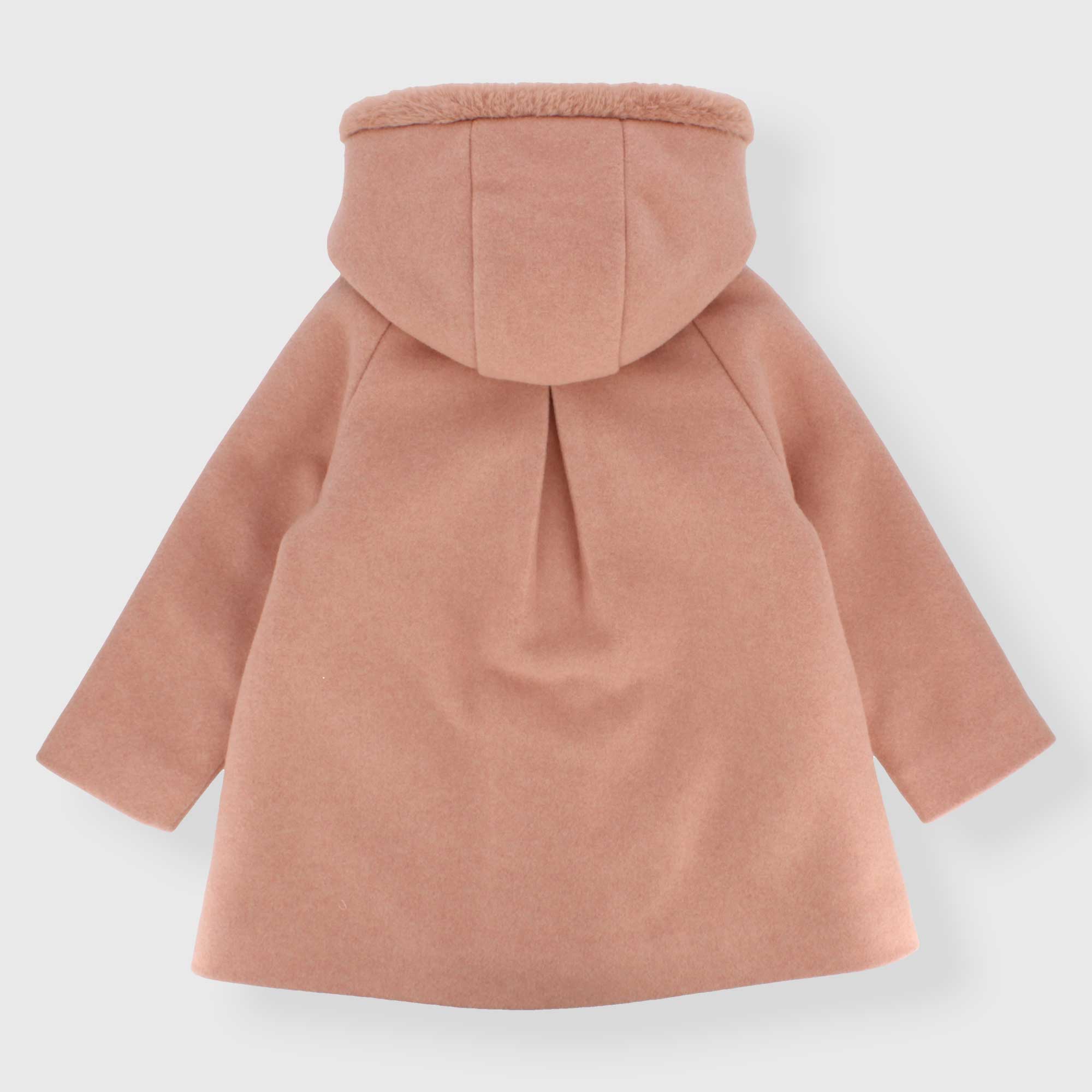 Cappotto in panno da bambina, ROSA