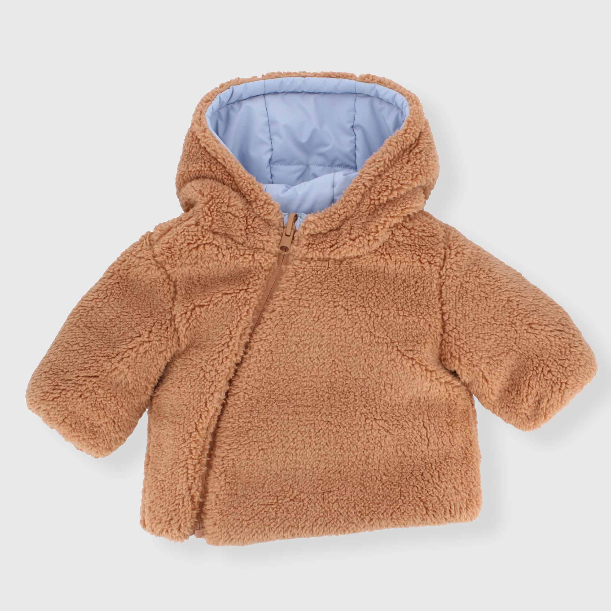 Giubbino con cappuccio da neonato, BLU