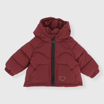 Giubbino 100gr con cappuccio da neonato, ROSSO Giubbino 100gr con cappuccio da neonato, ROSSO