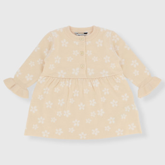 Strickkleid für Babymädchen, beige Strickkleid für Babymädchen, beige