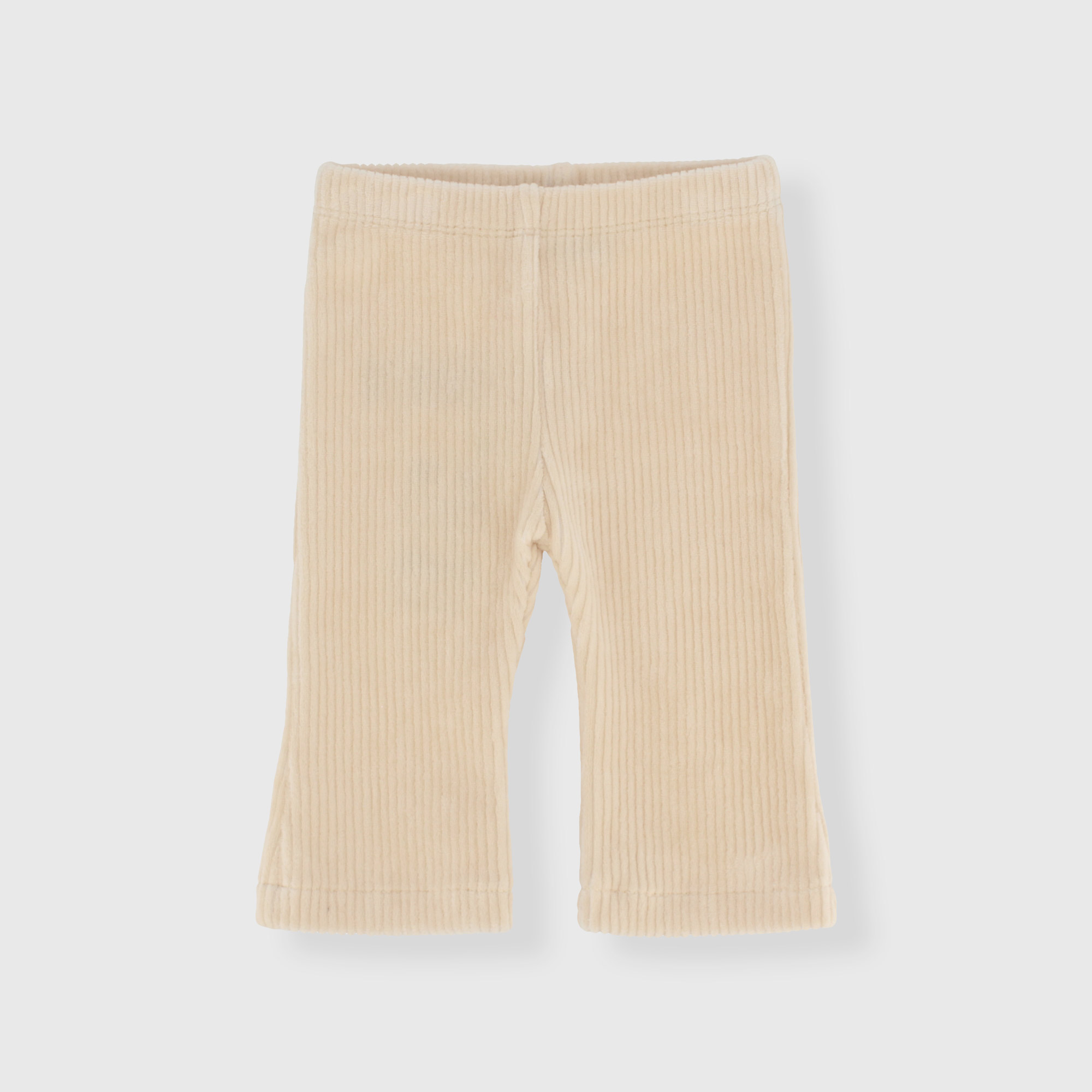 Pantalone in ciniglia da neonata, BEIGE