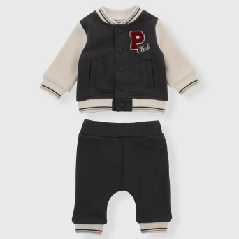 Zweiteiliger Anzug für Neugeborene, grau Zweiteiliger Anzug für Neugeborene, grau