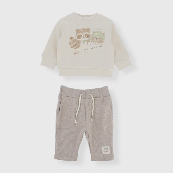 Zweiteiliger Anzug für Neugeborene, weiß Zweiteiliger Anzug für Neugeborene, weiß