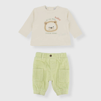 Zweiteiliger Anzug für Neugeborene, weiß Zweiteiliger Anzug für Neugeborene, weiß