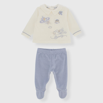 Completo due pezzi da neonato, BIANCO Completo due pezzi da neonato, BIANCO