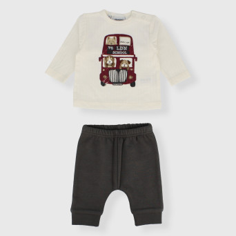 Completo due pezzi da neonato, BIANCO Completo due pezzi da neonato, BIANCO