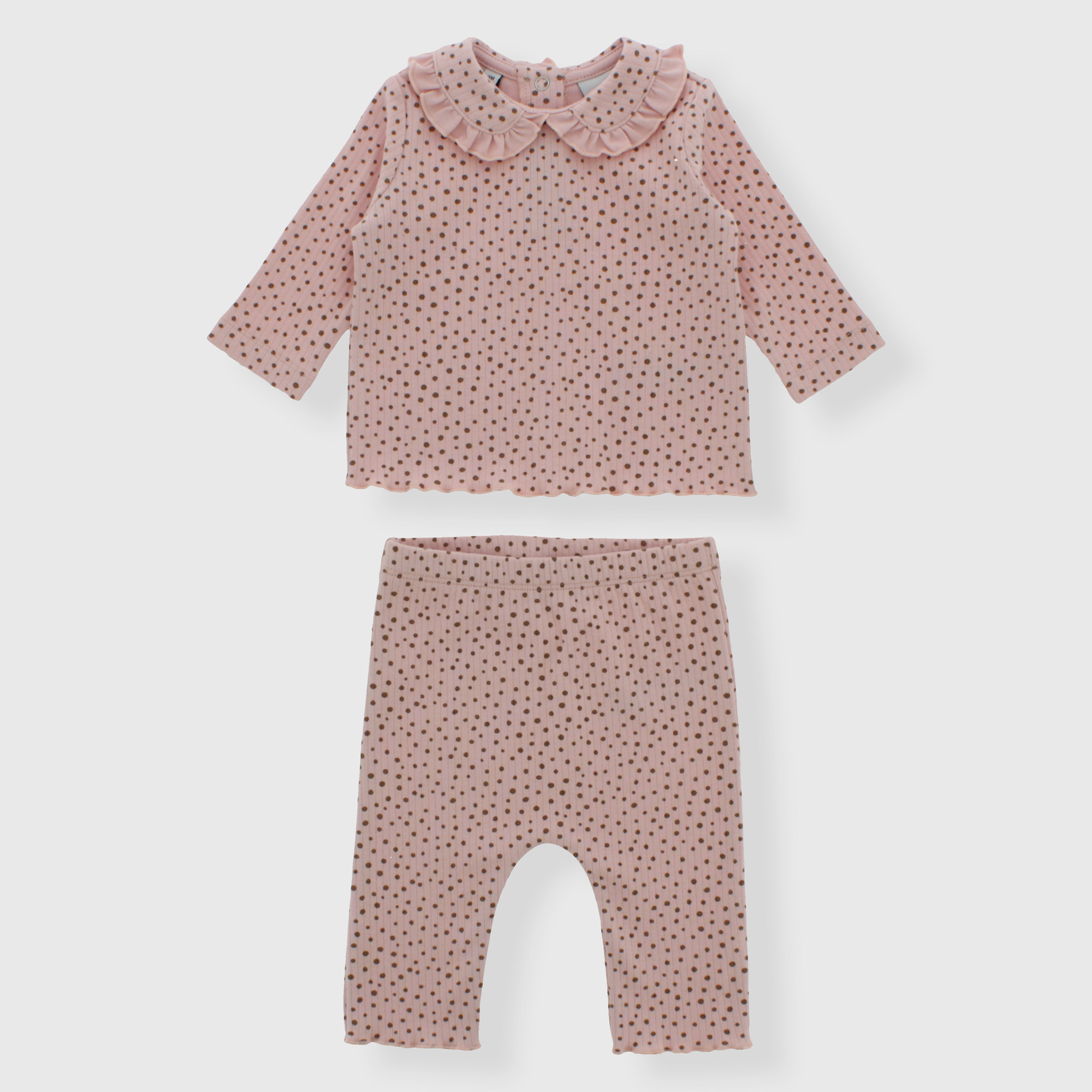 Completo due pezzi da neonata, ROSA