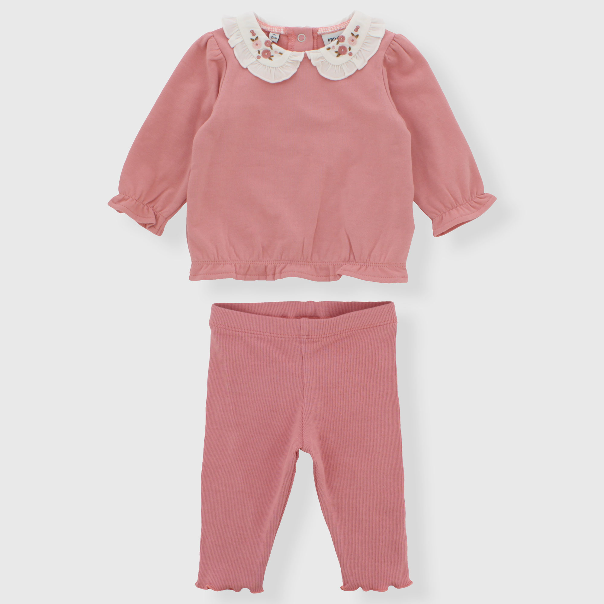 Completo due pezzi da neonata, ROSA