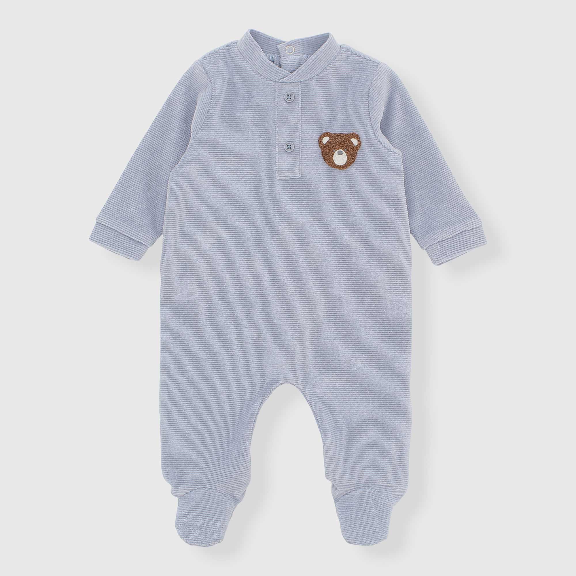 Tutina in ciniglia da neonato, BLU