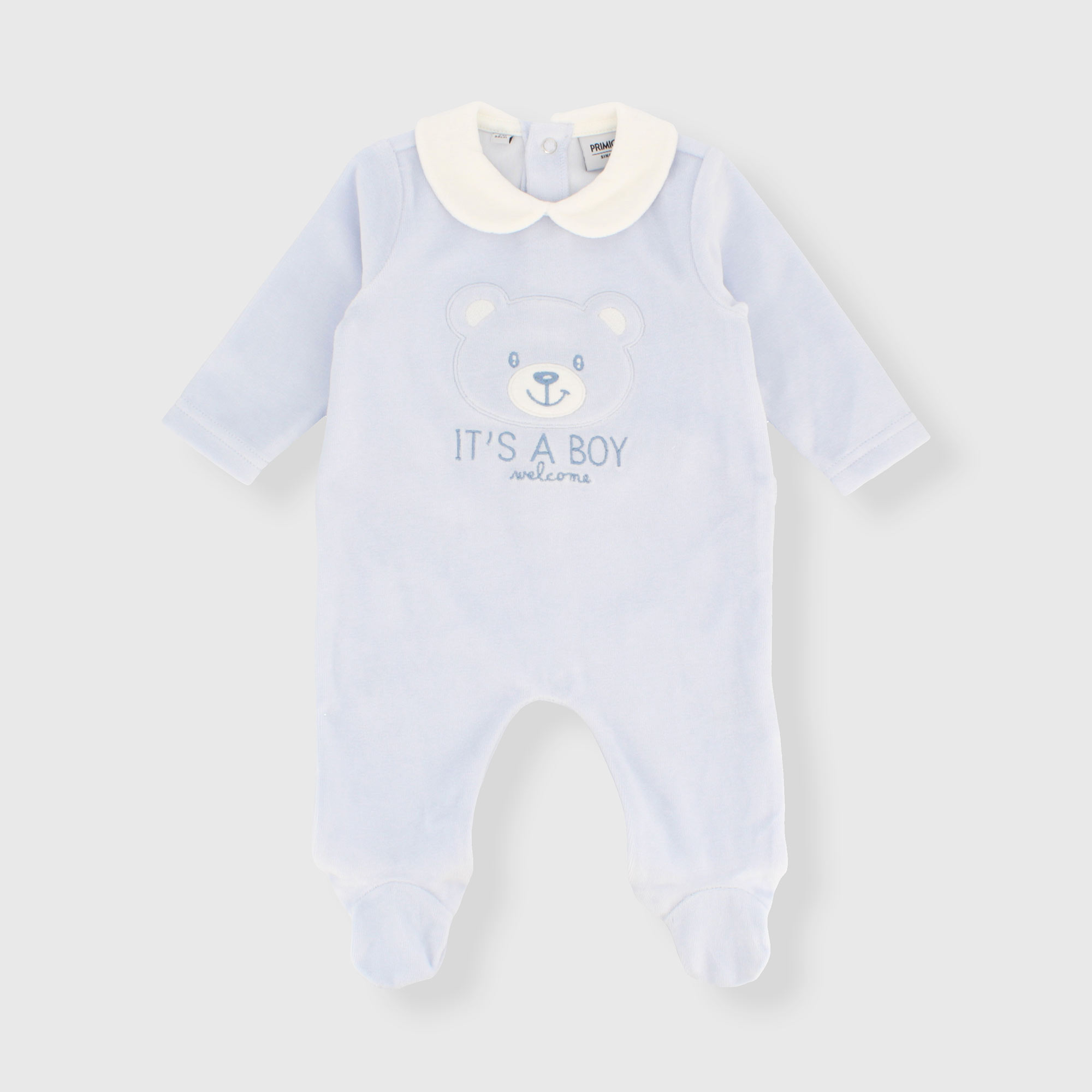 Tutina in ciniglia da neonato, BLU