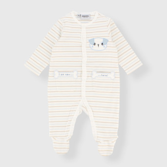 Tutina in interlock da neonato, BIANCO Tutina in interlock da neonato, BIANCO