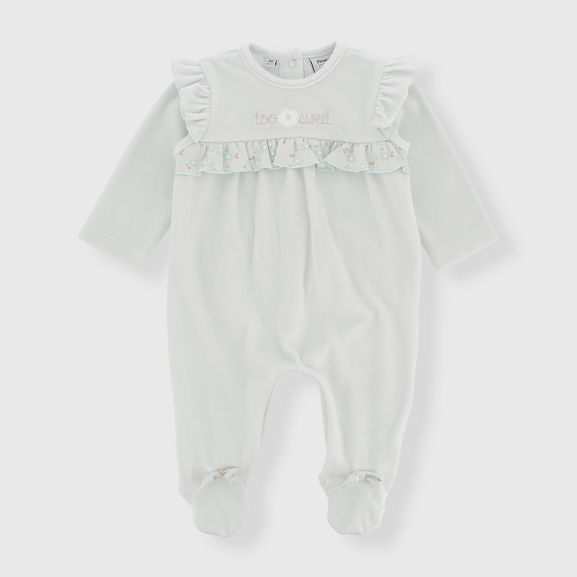 Tutina in ciniglia da neonata, BLU