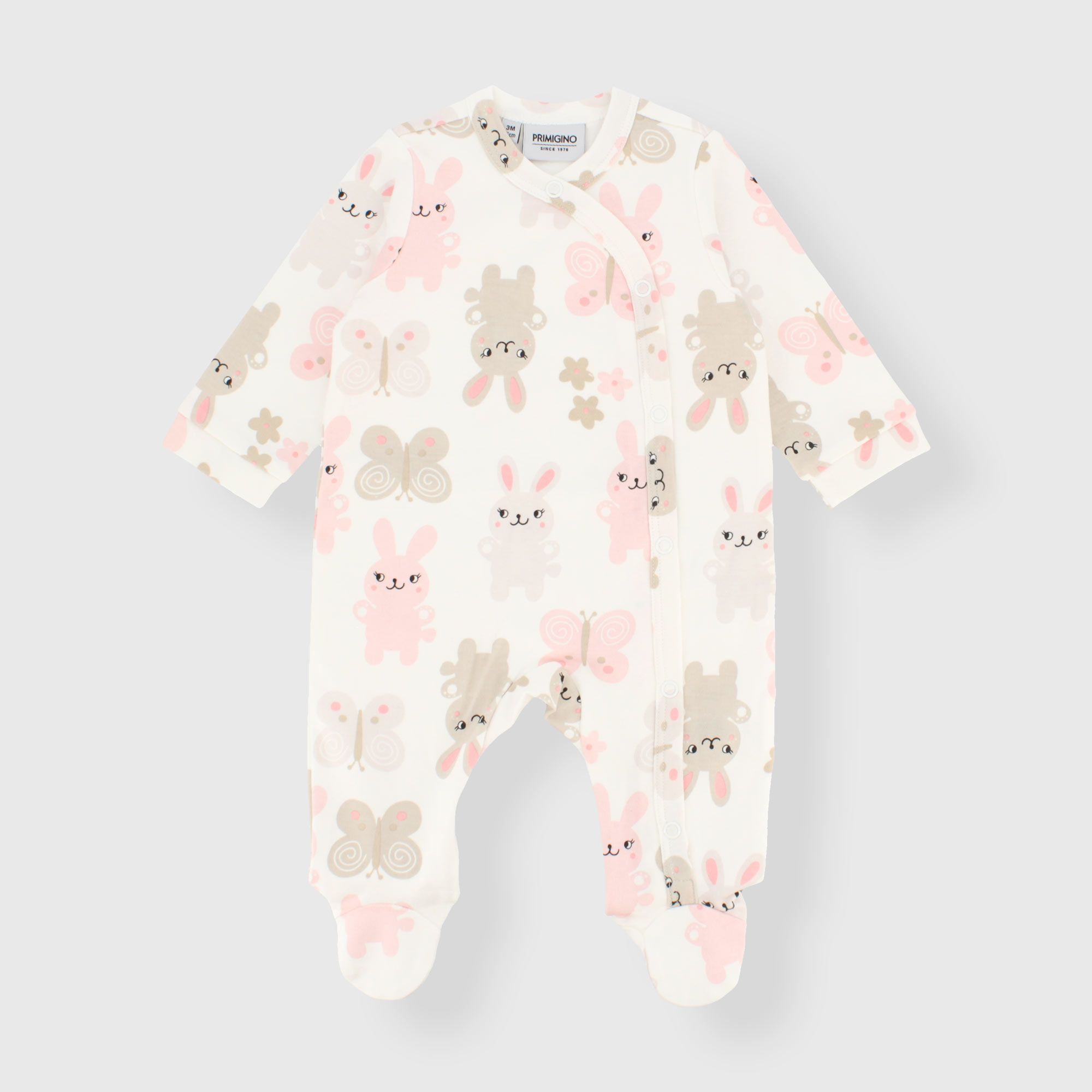 Tutina in interlock da neonata, BIANCO