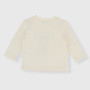 Newborn T-shirt in warm coton, white Newborn T-shirt in warm coton, white