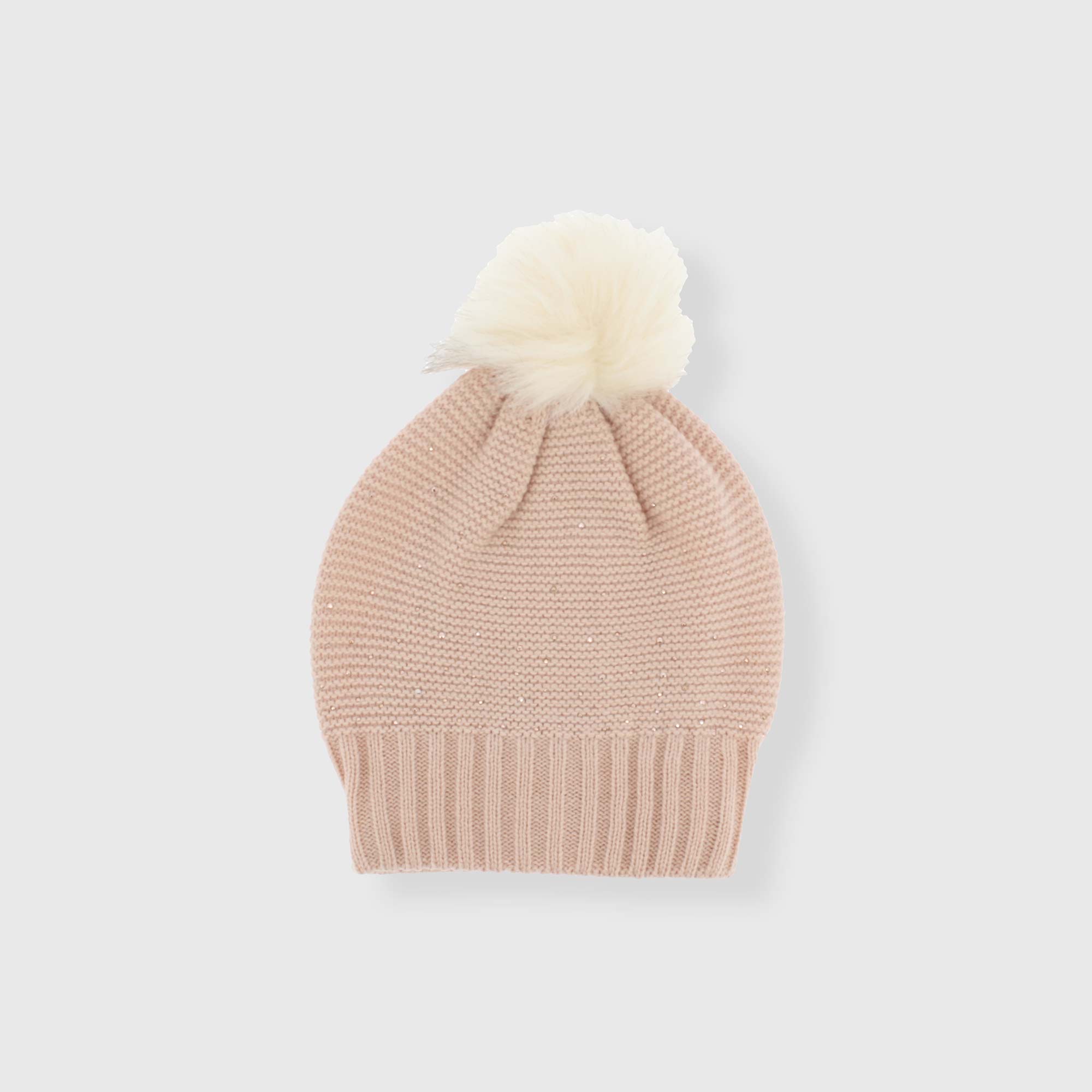 Berretto in maglia da bambina, ROSA