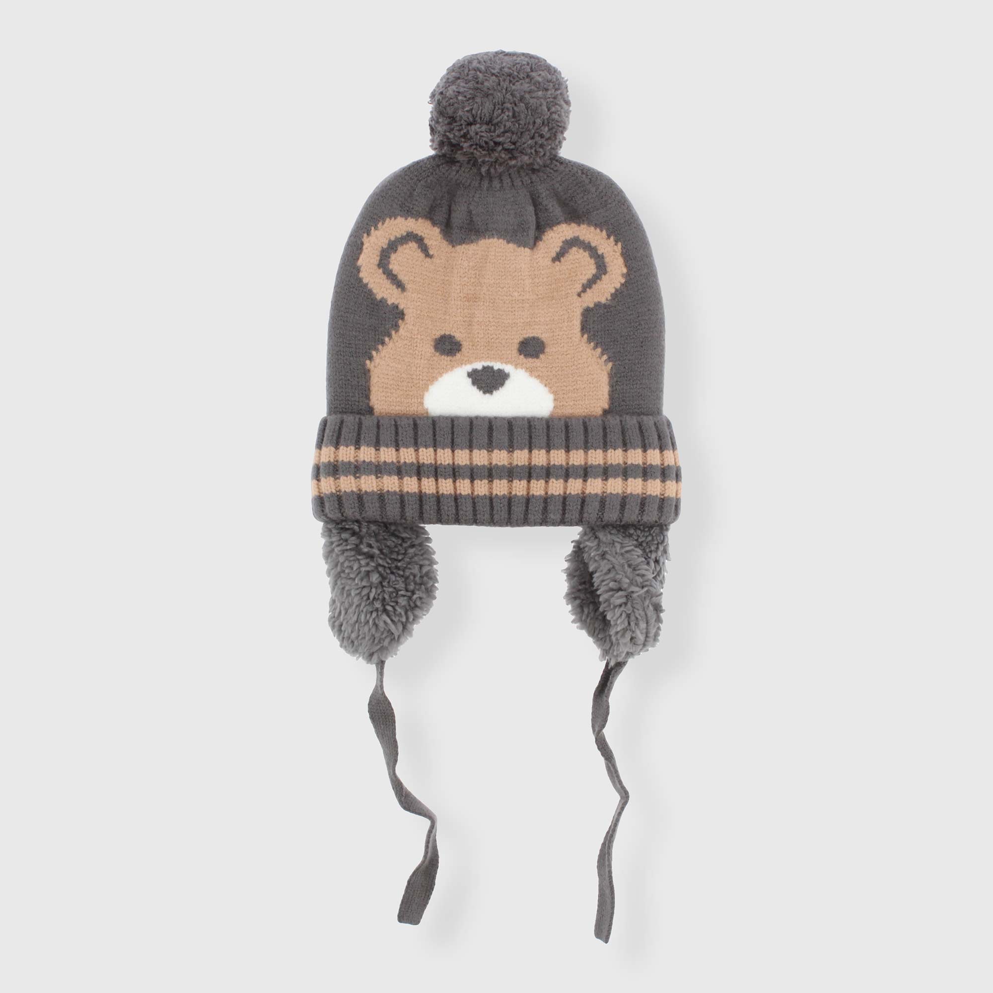 Berretto&#x20;in&#x20;maglia&#x20;da&#x20;neonato,&#x20;GRIGIO