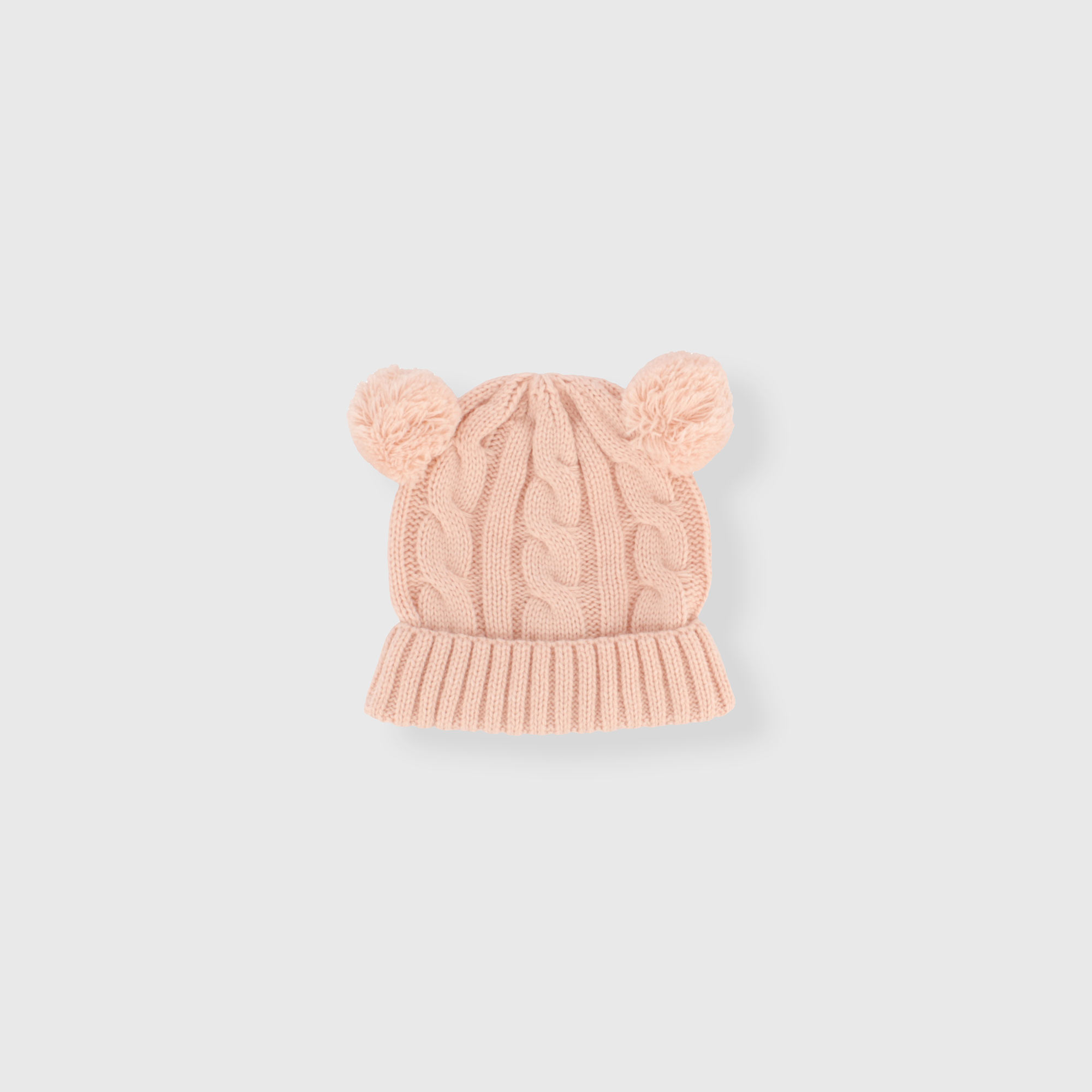 Berretto in maglia da neonata, ROSA