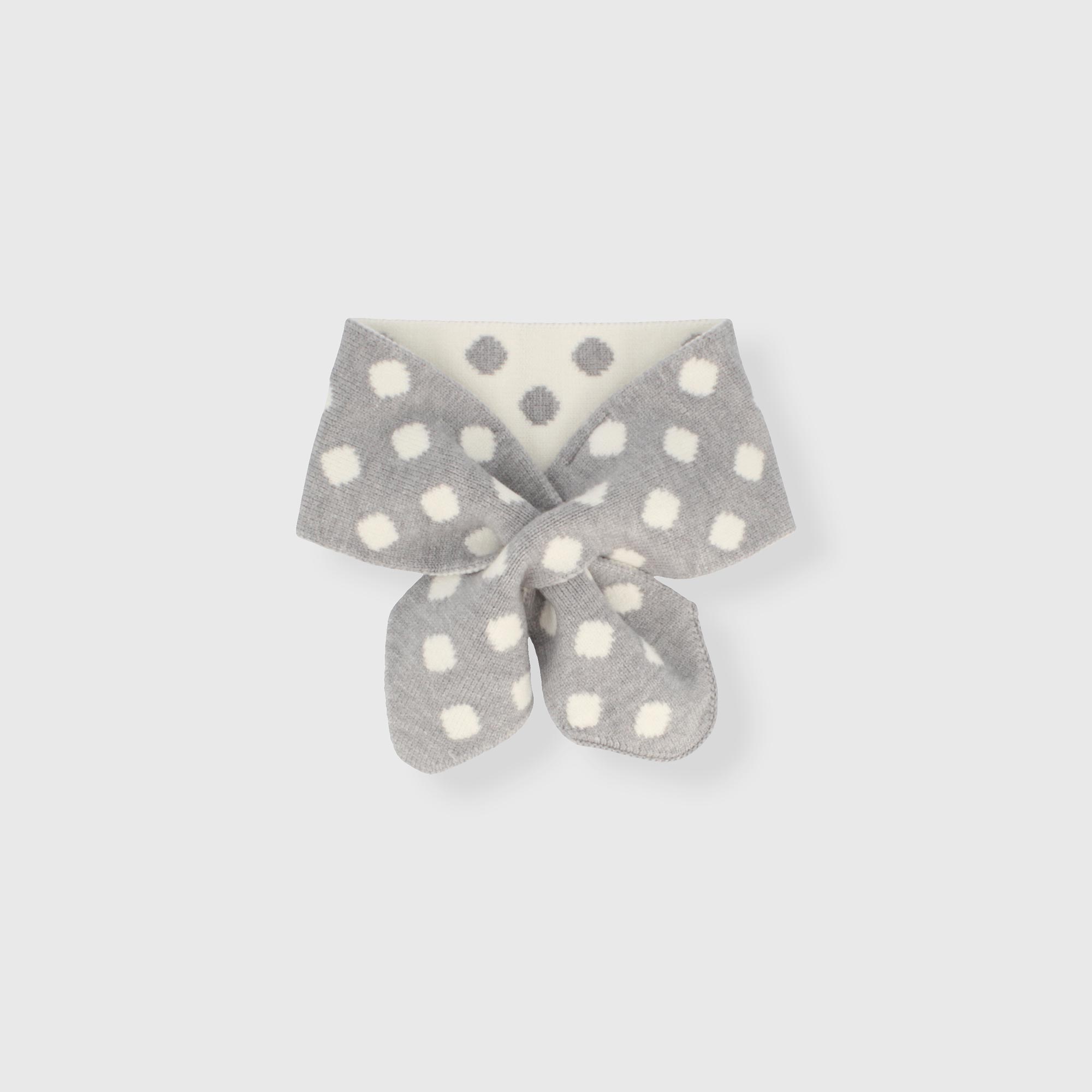 Scaldacollo&#x20;in&#x20;maglia&#x20;da&#x20;neonata,&#x20;GRIGIO