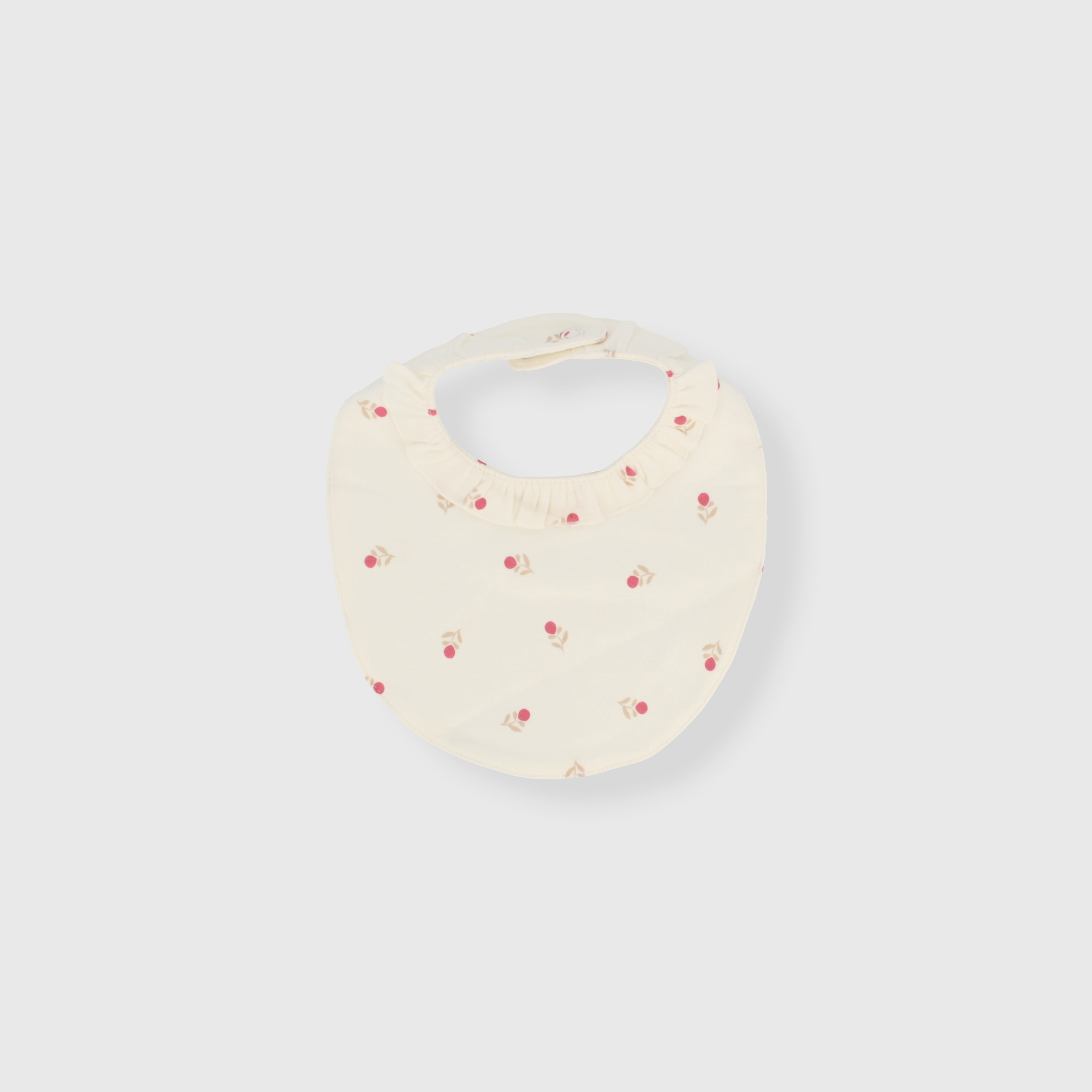 Bavaglino in cotone da neonata, BIANCO