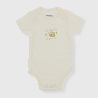 Warmer Baby-Body aus Baumwolle, weiß Warmer Baby-Body aus Baumwolle, weiß