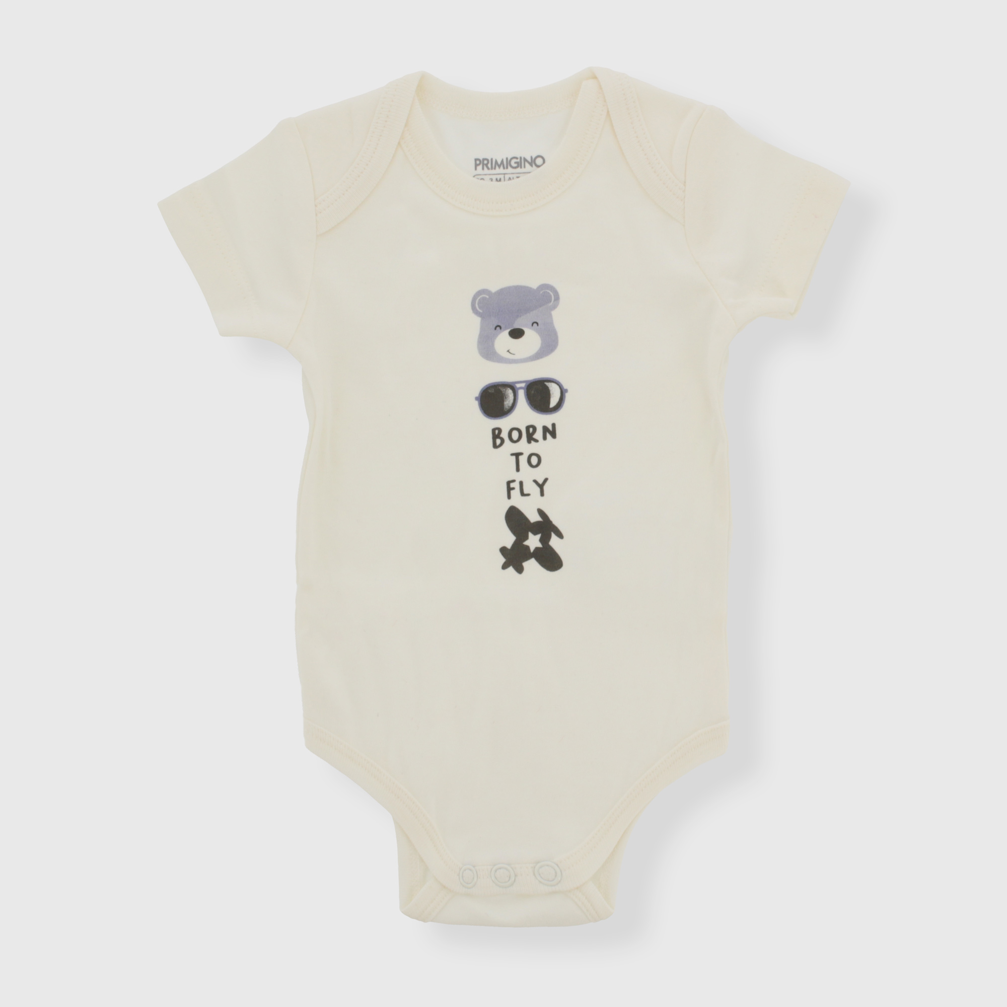 Body in caldo cotone da neonato, BIANCO