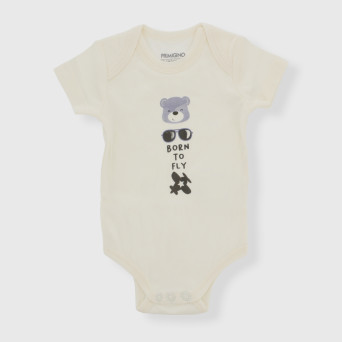 Body in caldo cotone da neonato, BIANCO Body in caldo cotone da neonato, BIANCO