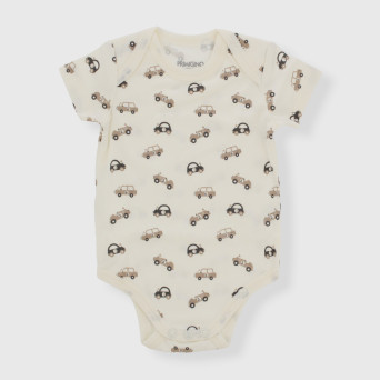 Warmer Baby-Body aus Baumwolle, weiß Warmer Baby-Body aus Baumwolle, weiß