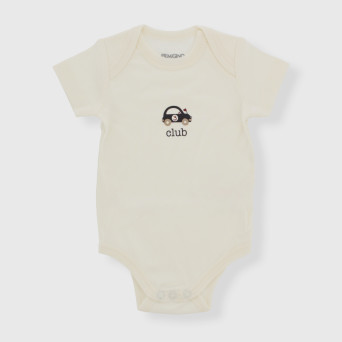 Warmer Baby-Body aus Baumwolle, weiß Warmer Baby-Body aus Baumwolle, weiß
