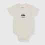 Warm cotton baby bodysuit, white Warm cotton baby bodysuit, white