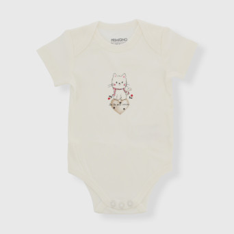 Body in caldo cotone da neonata, BIANCO Body in caldo cotone da neonata, BIANCO