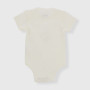 Warm cotton baby girl bodysuit, white Warm cotton baby girl bodysuit, white