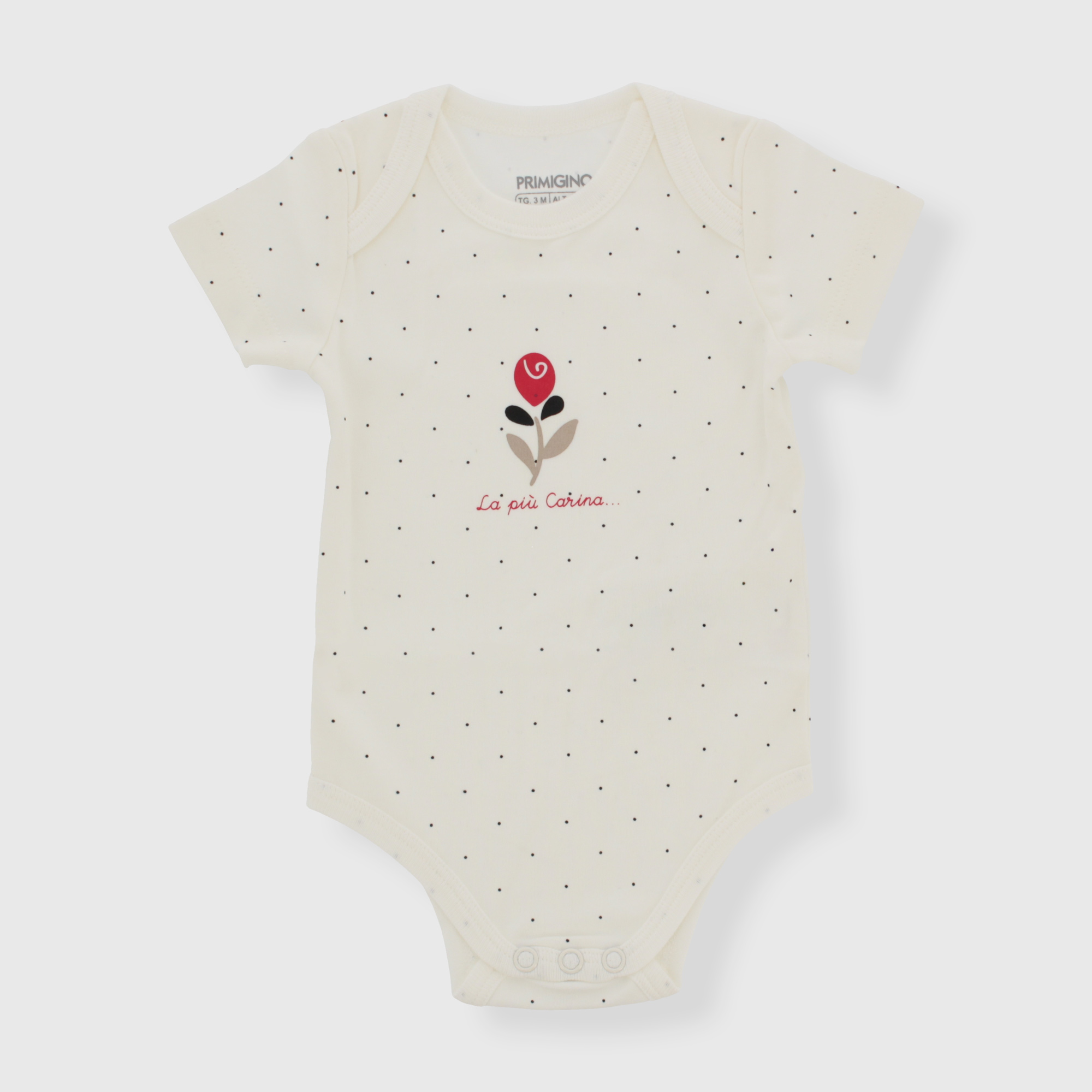 Body in caldo cotone da neonata, BIANCO