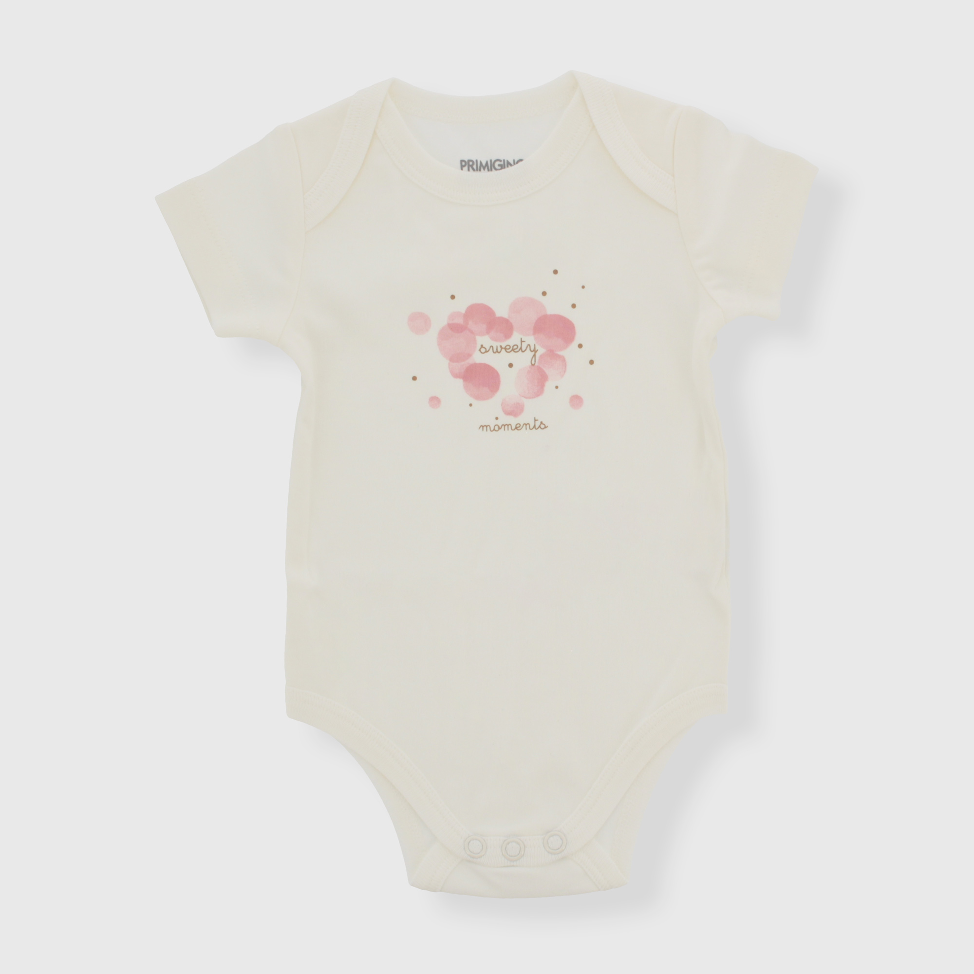 Body in caldo cotone da neonata, BIANCO