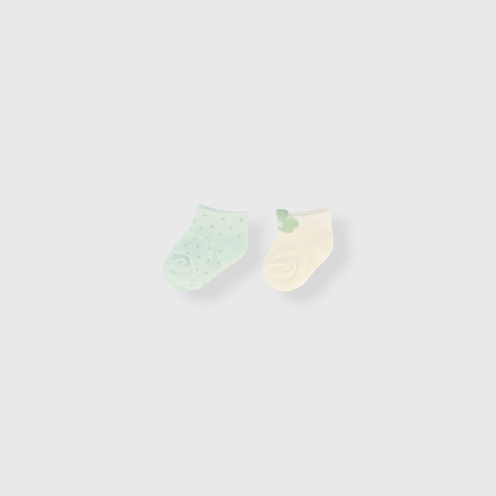 Confezione da due paia di calzini da neonata, BIANCO