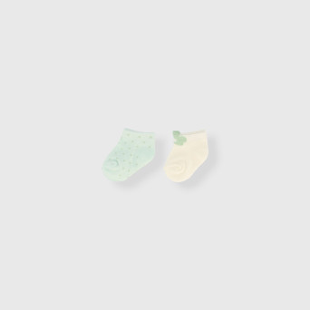 Confezione da due paia di calzini da neonata, BIANCO Confezione da due paia di calzini da neonata, BIANCO