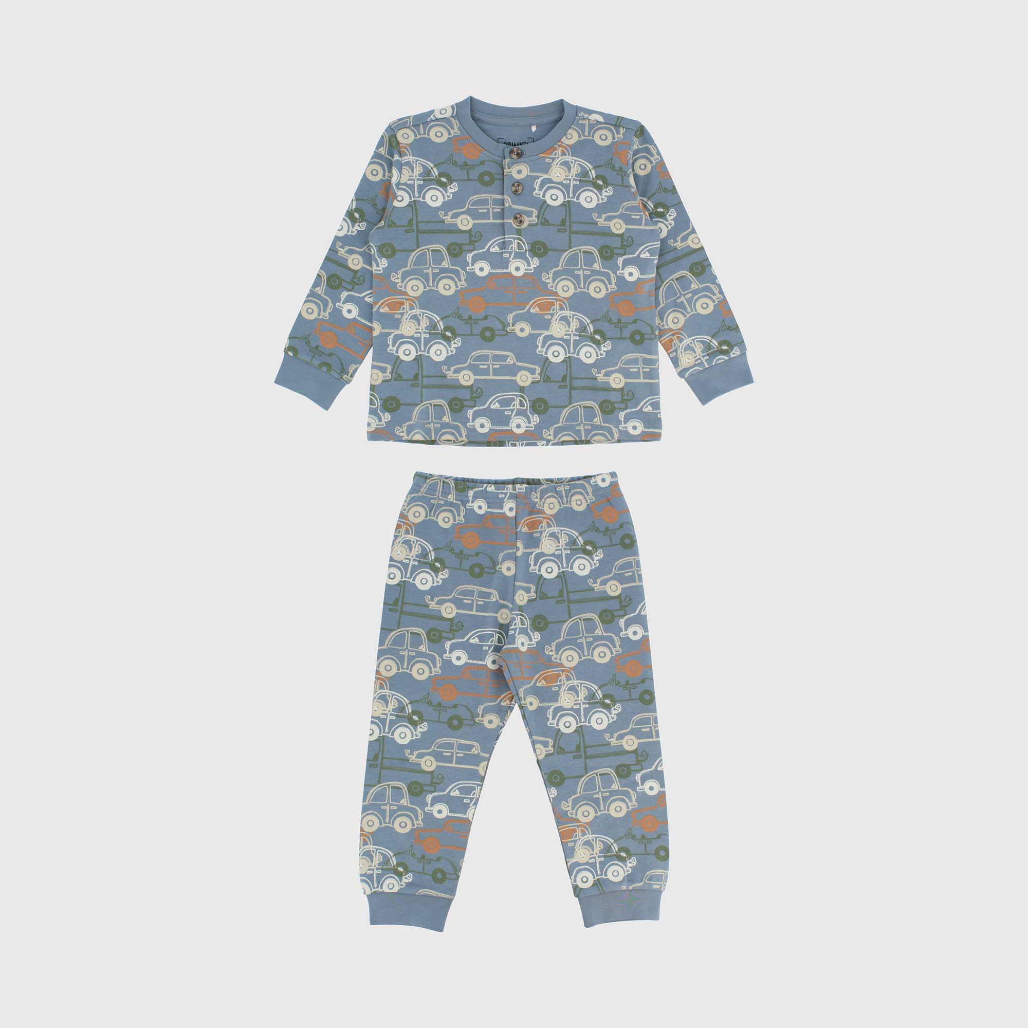 Pigiama in caldo cotone da bambino BLU