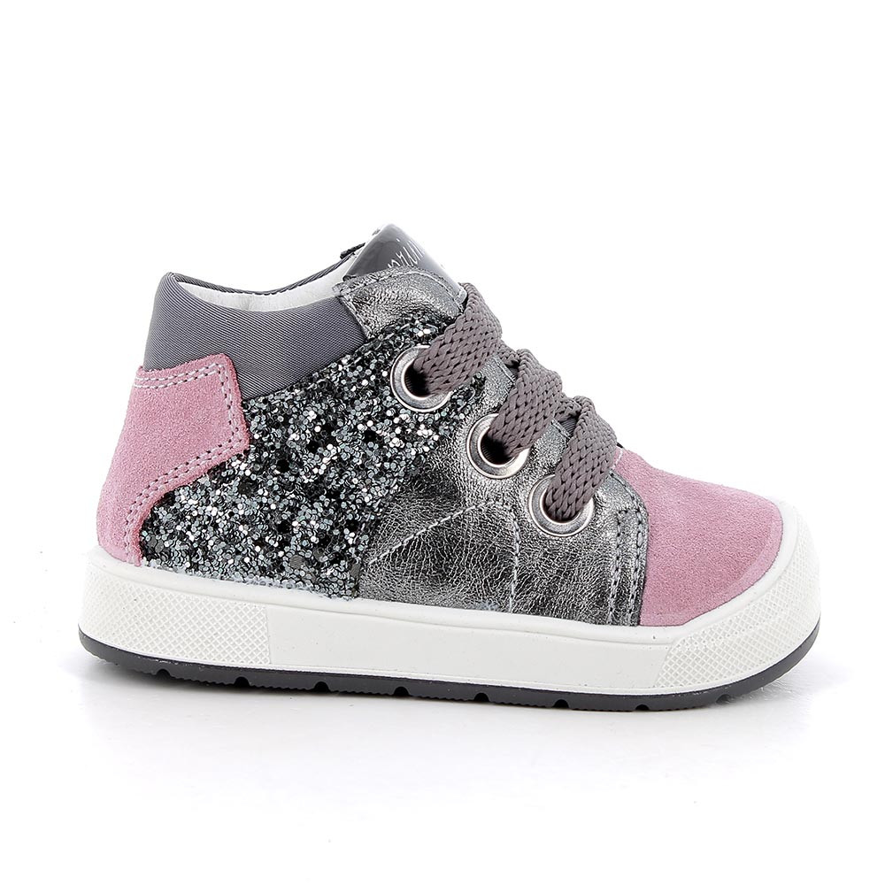 Primigi Scarpe da bambina grigio perlato-rosa, Taglia 19